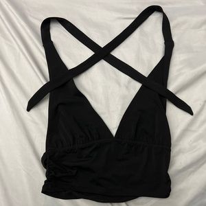 Black Halter Top
